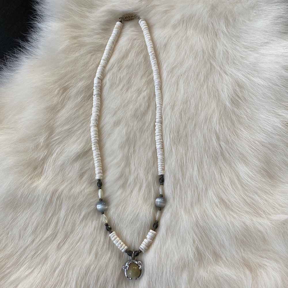 Puka Shell Dolphin Necklace